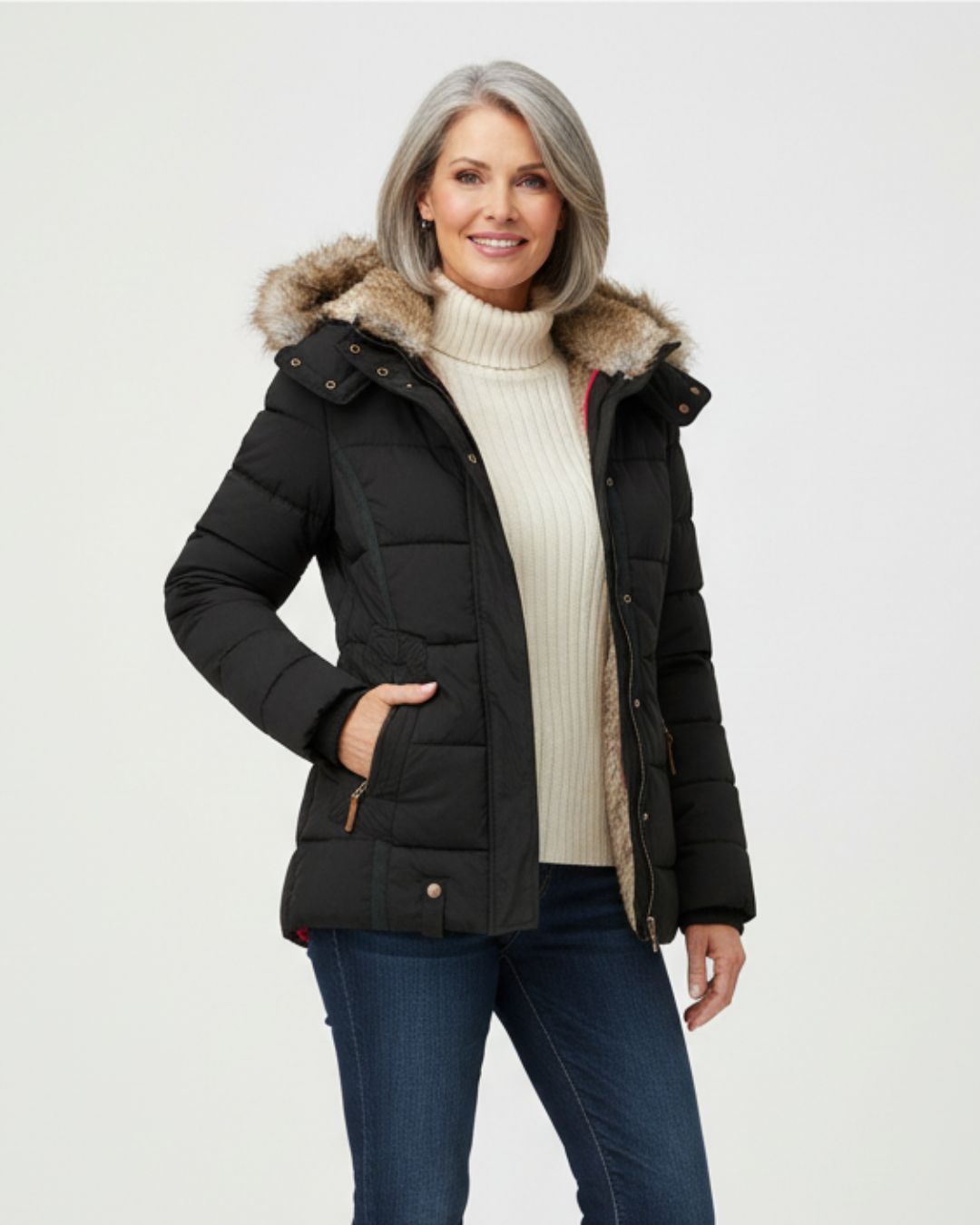 Fur Hooded Puffer Jacket