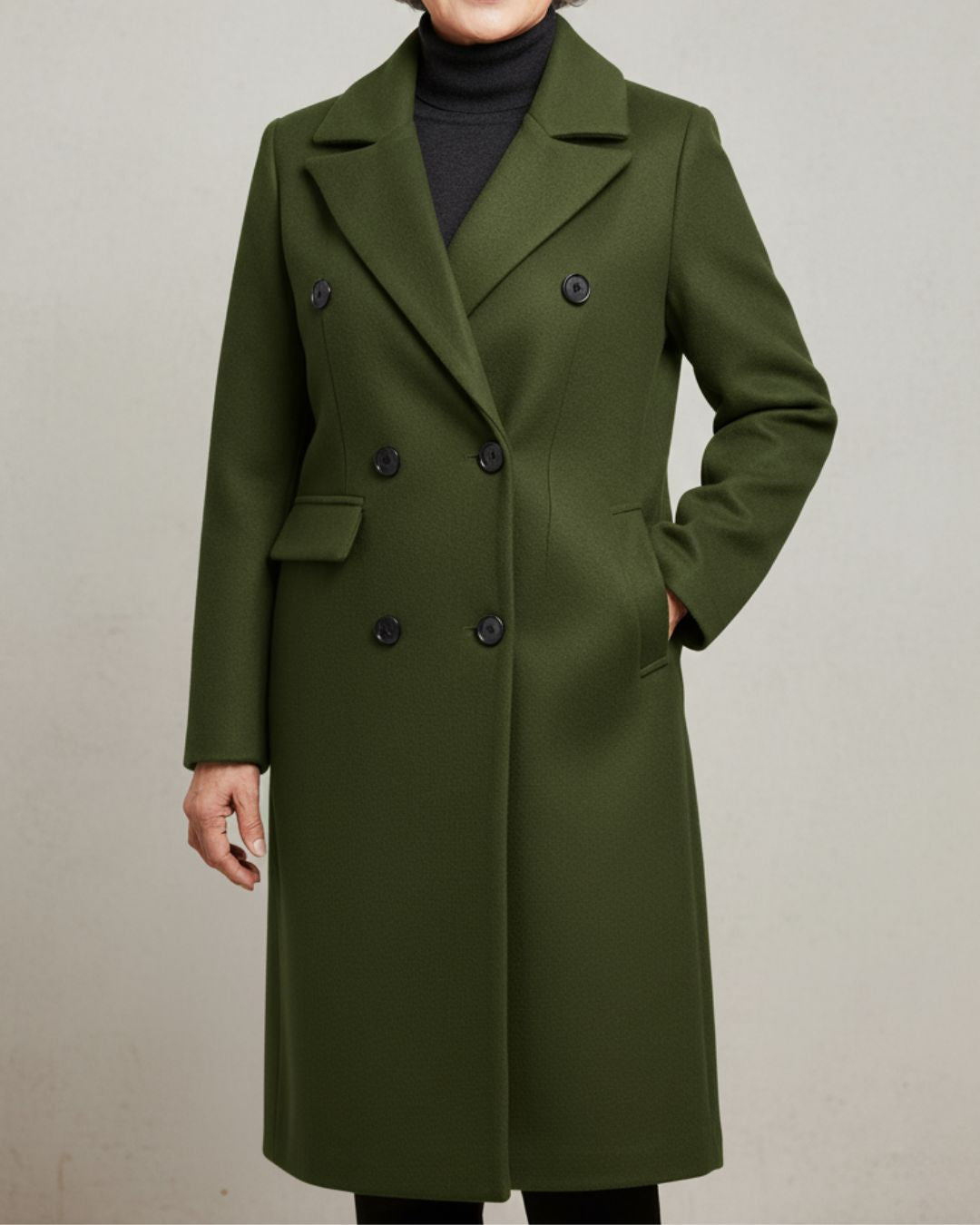 Classic Double-Breasted Coat