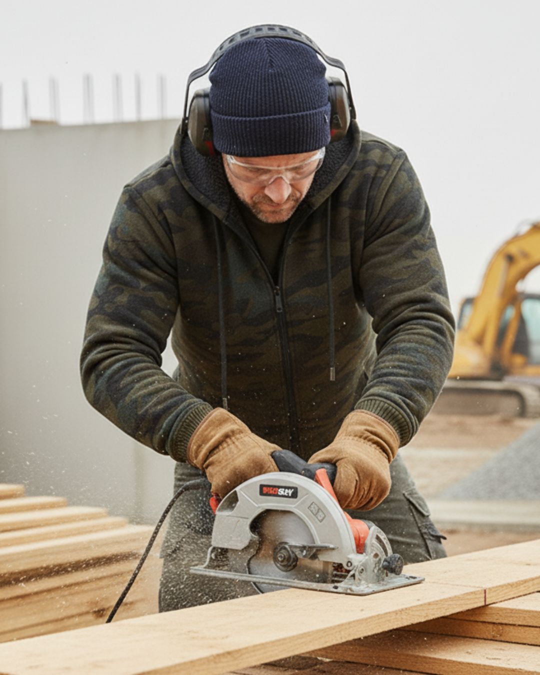 Fleece Lined Camo Hoodie