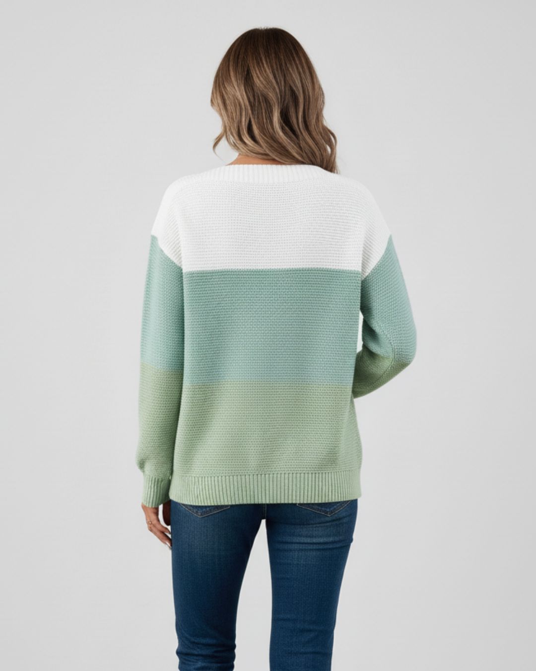Colorblock Knit Sweater