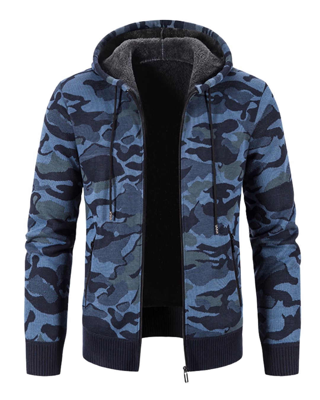 Fleece Lined Camo Hoodie