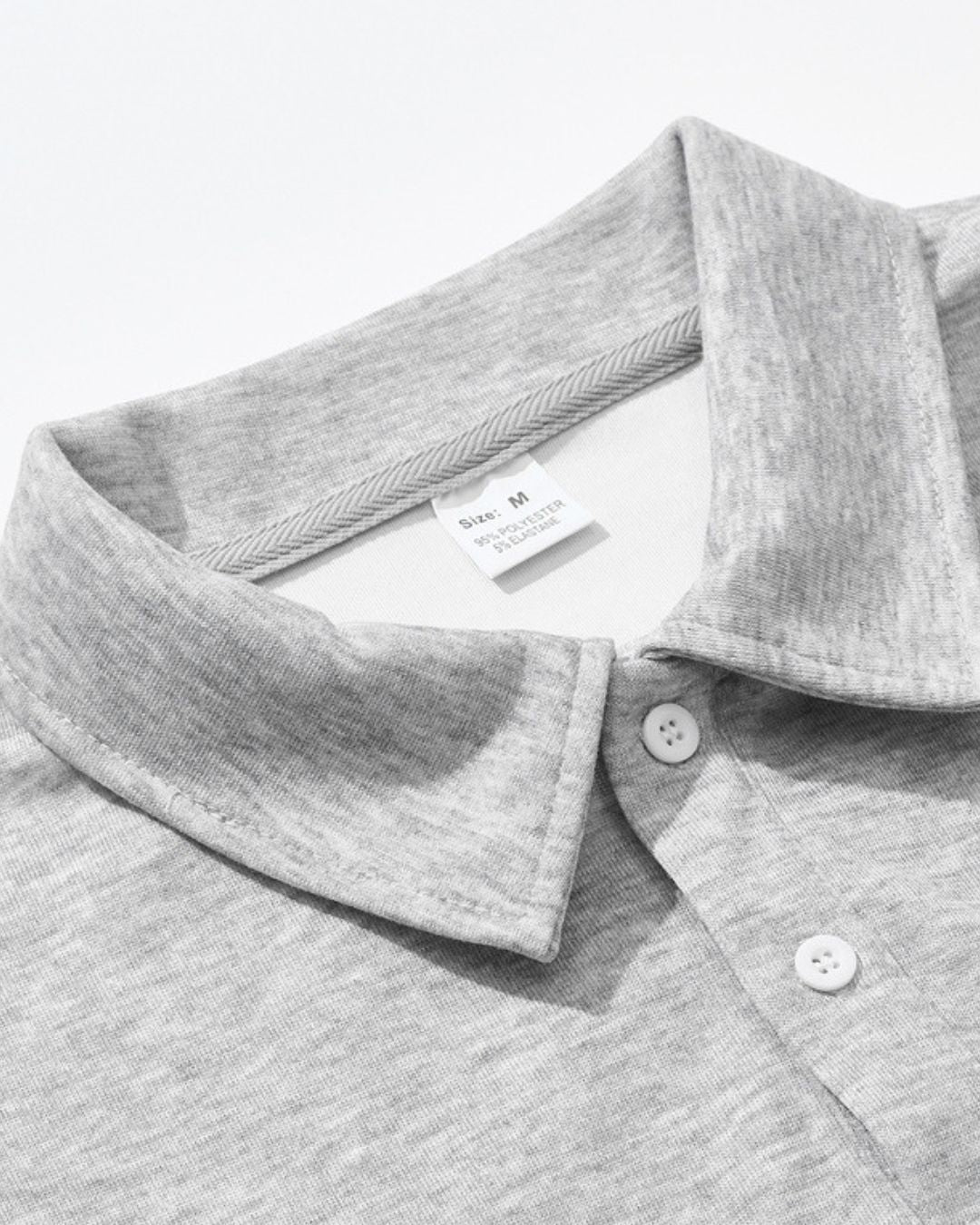 Heavy-Duty Polo Sweatshirt