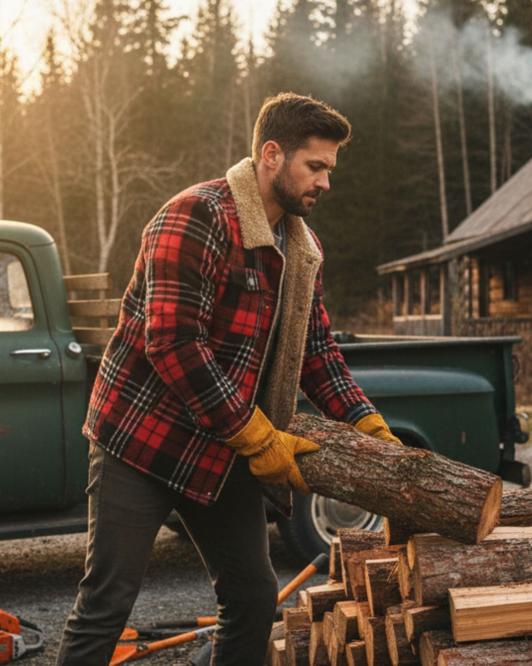 Fleece Lined Flannel Jacket