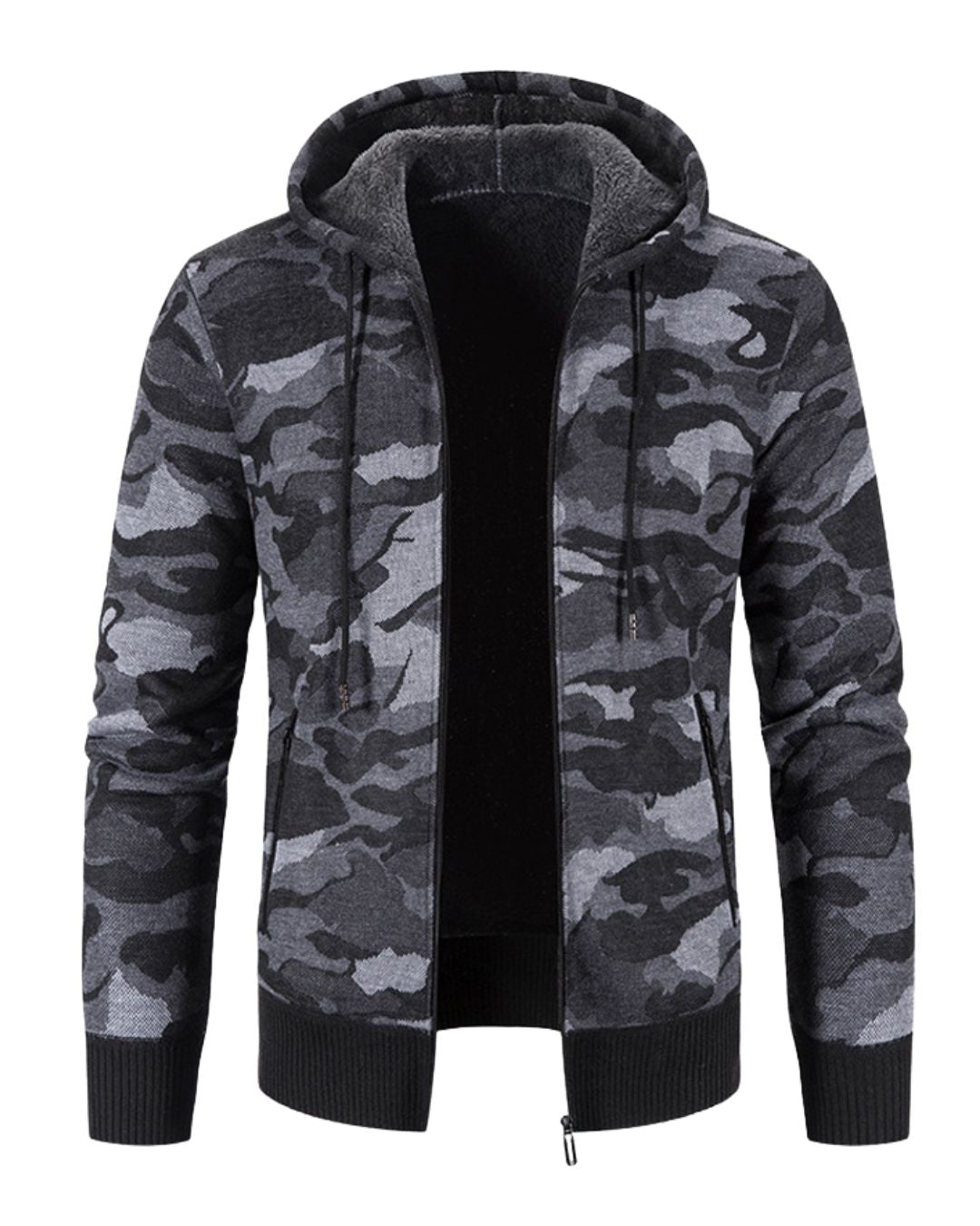Fleece Lined Camo Hoodie